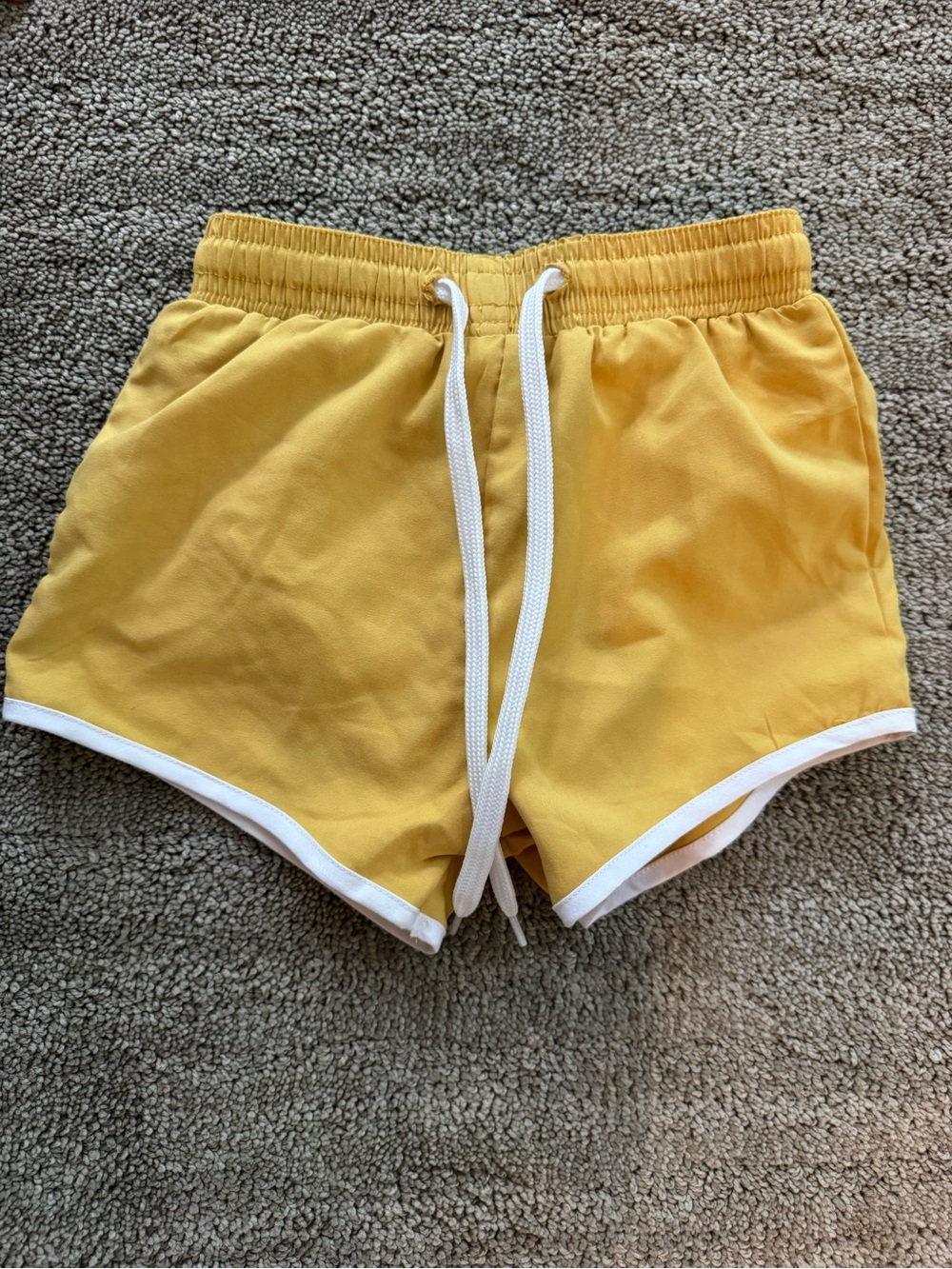 Yellow Toddlers Swim trunks- Drawstring shorts